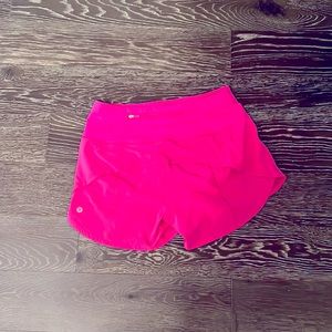 LULU Speed up 4” lined shorts!!!  SONIC PINK!